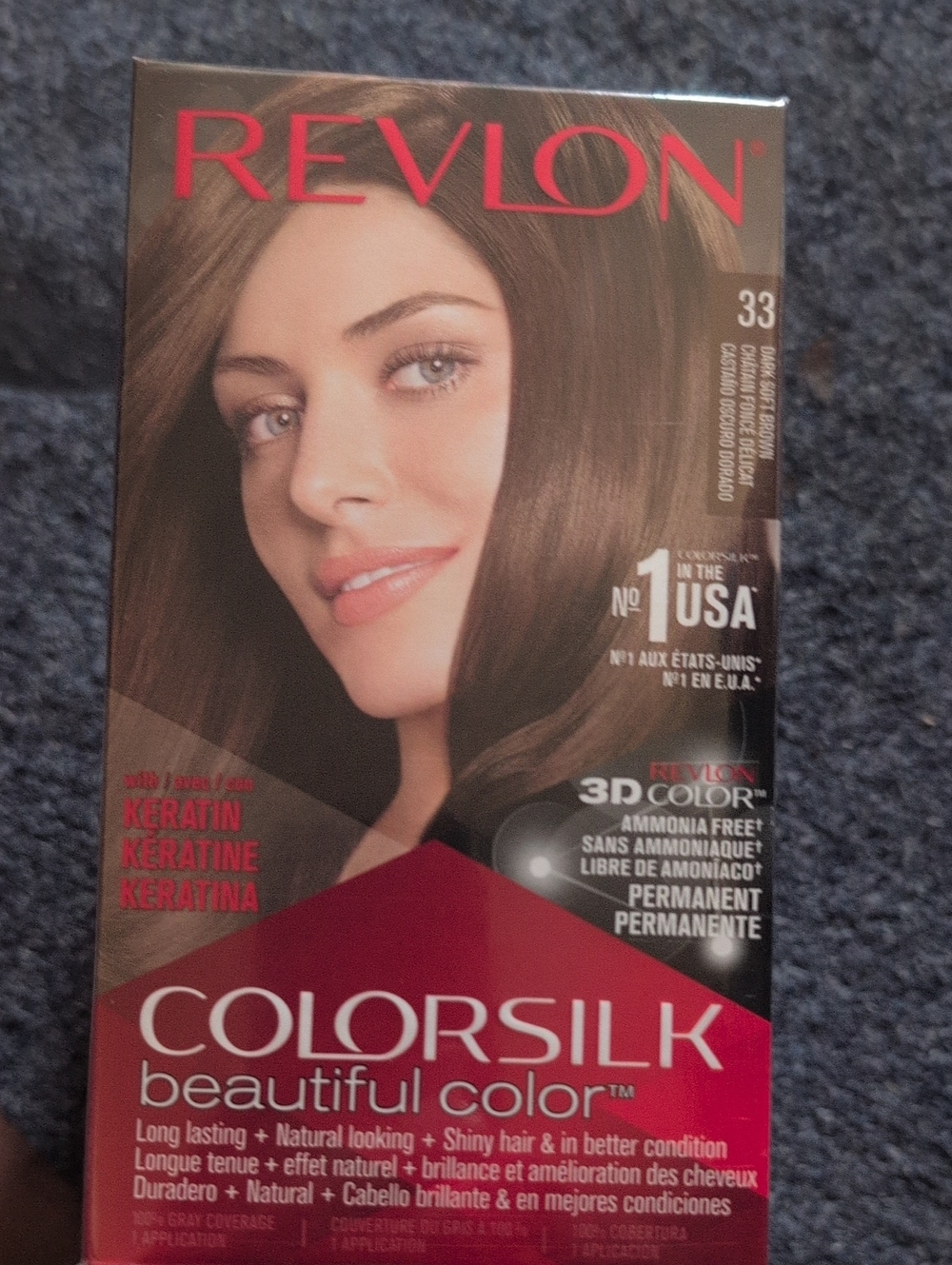 Revlon Colorsilk Beautiful Color Permanent Hair Dye - Brown (33) Pack Of 3